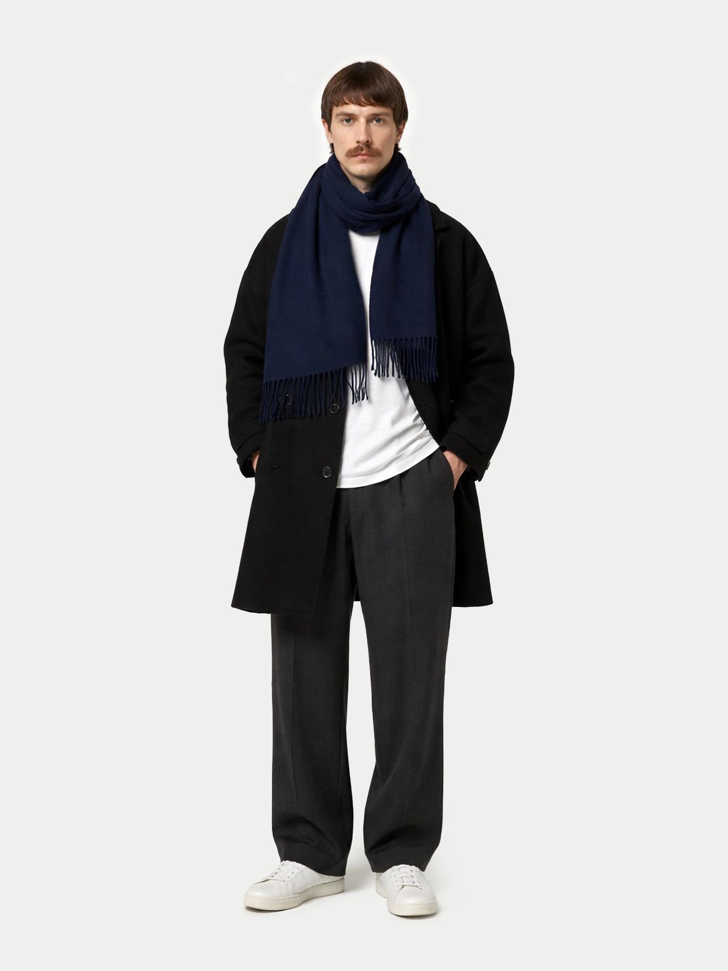 Kaschmirschal mit Fransen