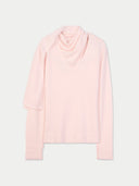 Damen Kaschmirpullover mit Schal | GOBI Cashmere #color_peach-blush