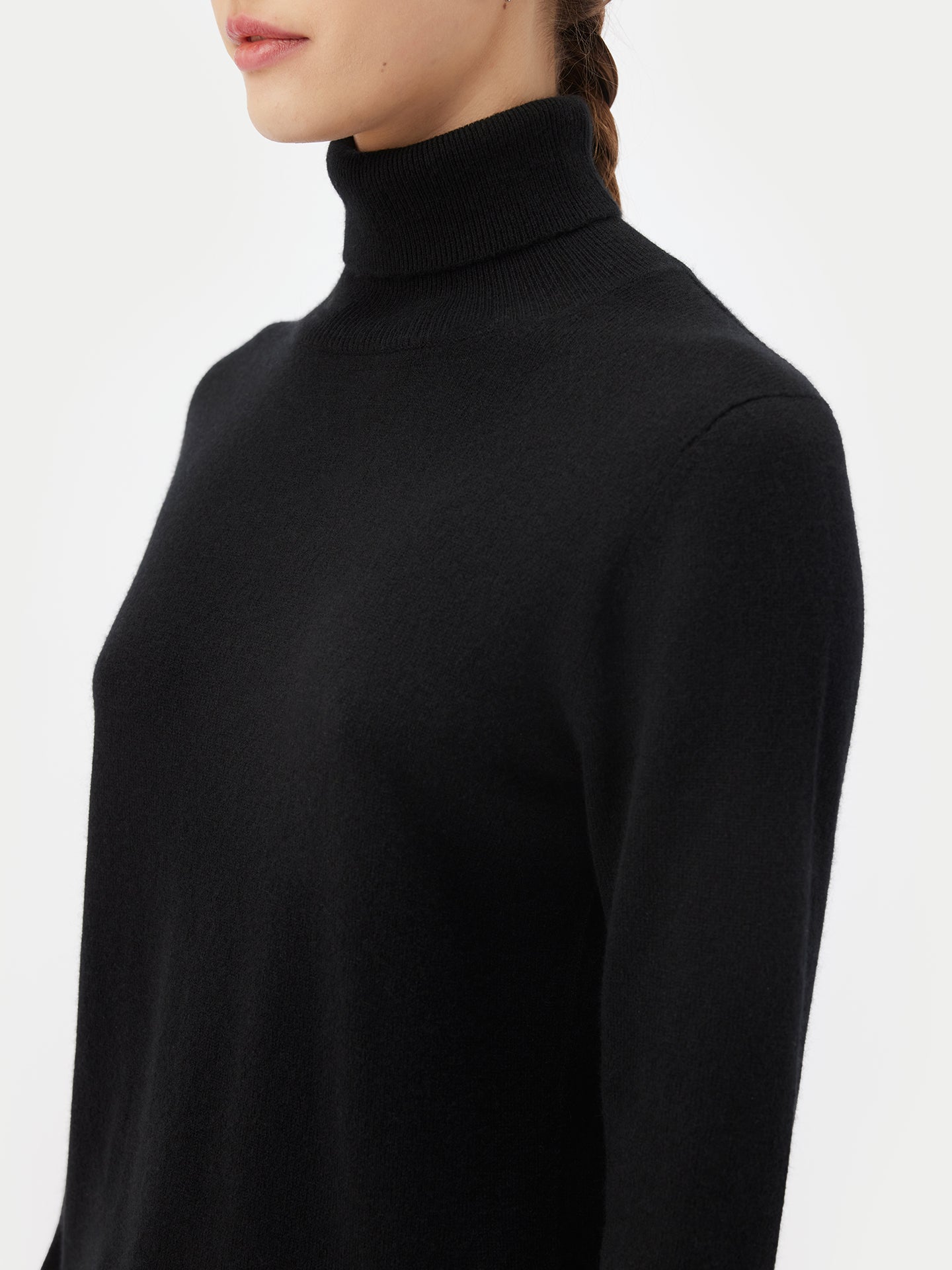 Basic Rollkragenpullover aus Kaschmir