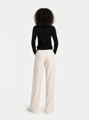 Damen Kaschmirpullover mit Rundhalsausschnitt Timeless| GOBI #color_schwarz