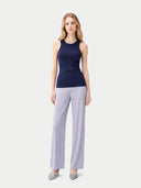 Geripptes Baumwoll-Seiden-Kaschmir-Top| GOBI Cashmere #ai-image