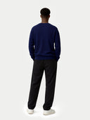 Herren V-Ausschnitt Pullover Marineblau | GOBI Cashmere