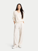 Damen V-Ausschnitt Pullover Off White | GOBI Cashmere