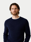 Herren Kaschmir-Pullover mit Rippenstrick