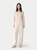 Damen Kaschmir R-Ausschnitt Pullover - Gobi Cashmere