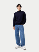 Zeitloser Kaschmirpullover mit Stehkragen Navy Blazer - Gobi Cashmere