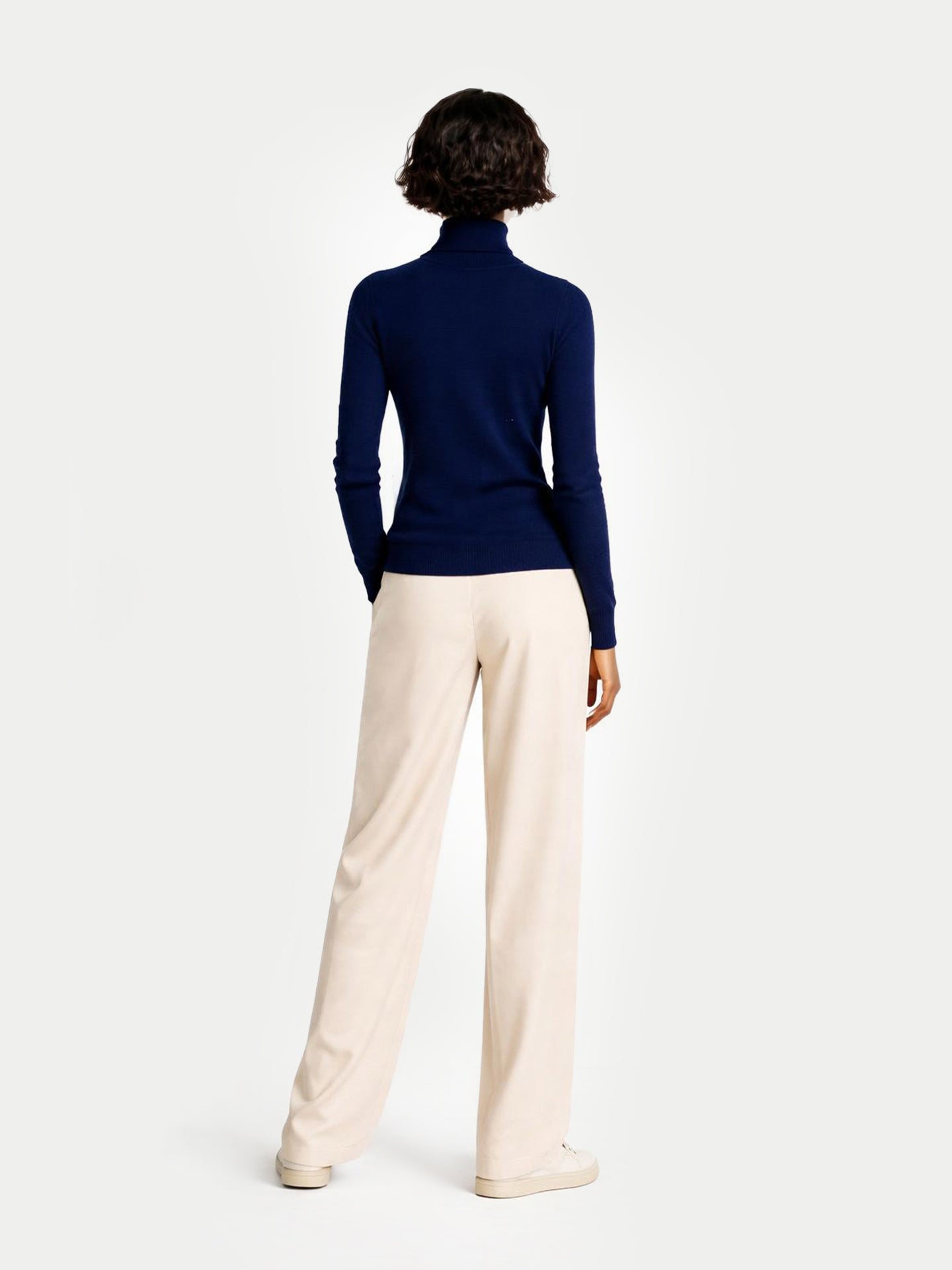 Basic Rollkragenpullover aus Kaschmir