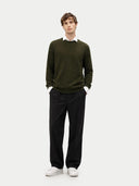 Basic Kaschmirpullover mit R-Ausschnitt