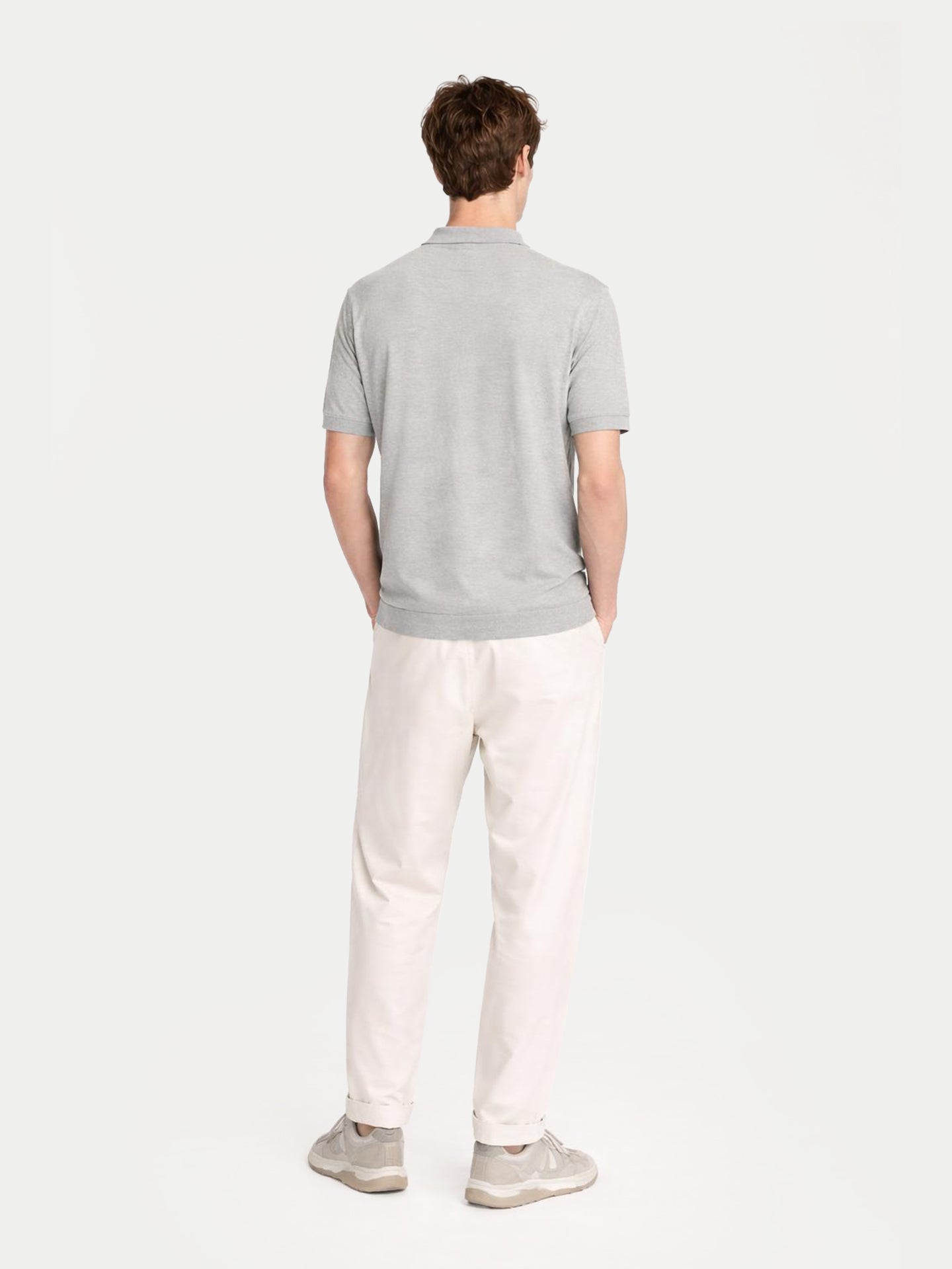 Polo-Shirt aus Kaschmir-Seide