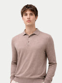 Herren Klassisches Polo-Shirt mit langen Ärmeln