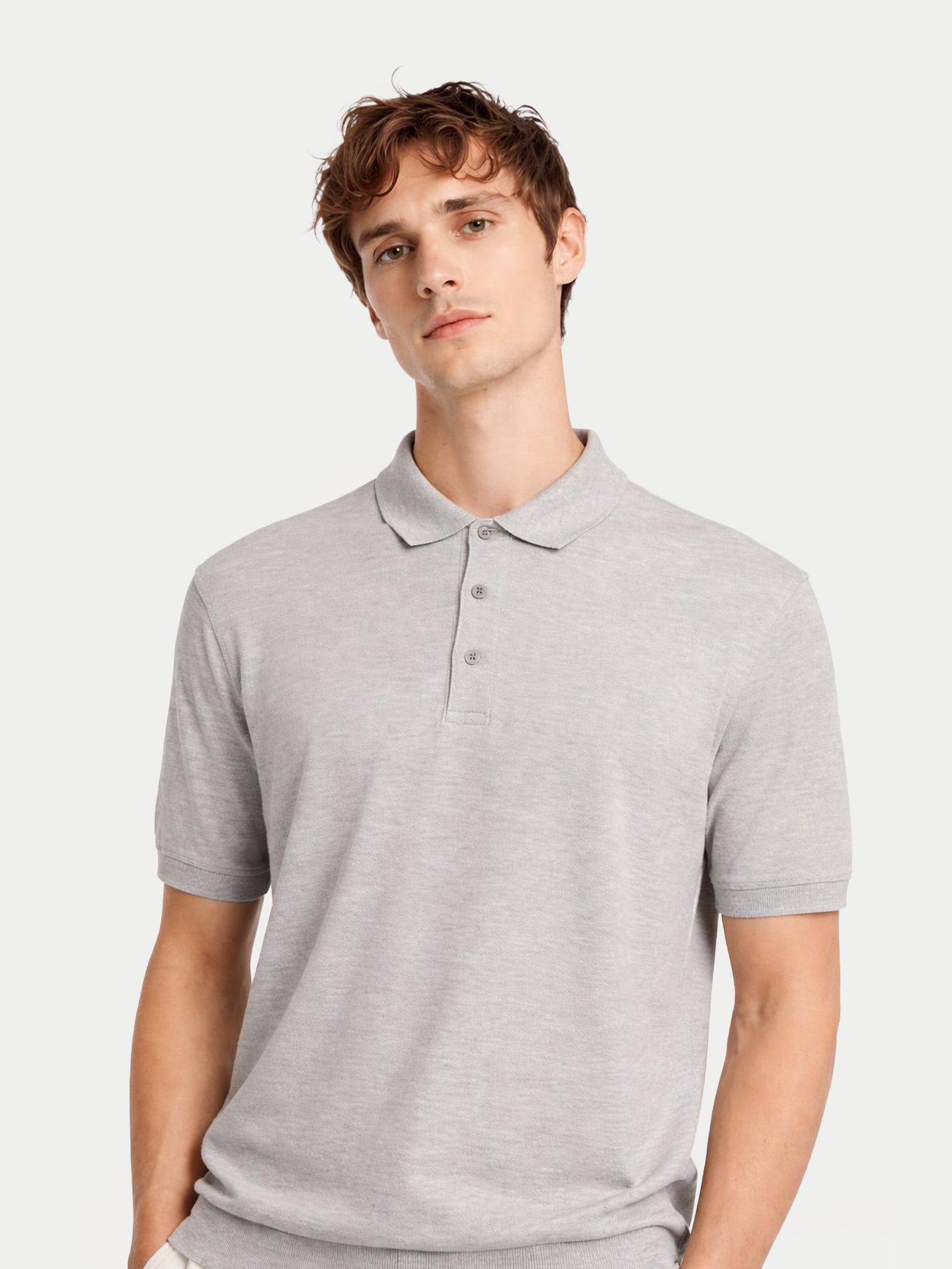 Polo-Shirt aus Kaschmir-Seide