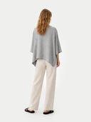 Timeless Kaschmir-Poncho mit Bootsausschnitt