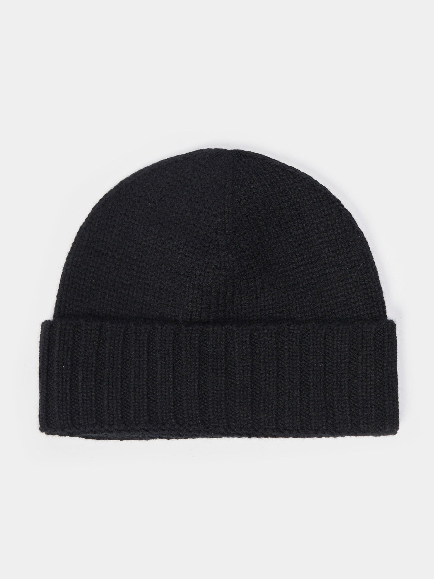 Unisex Kaschmir Rippenstrick-Mütze Schwarz - Gobi Cashmere