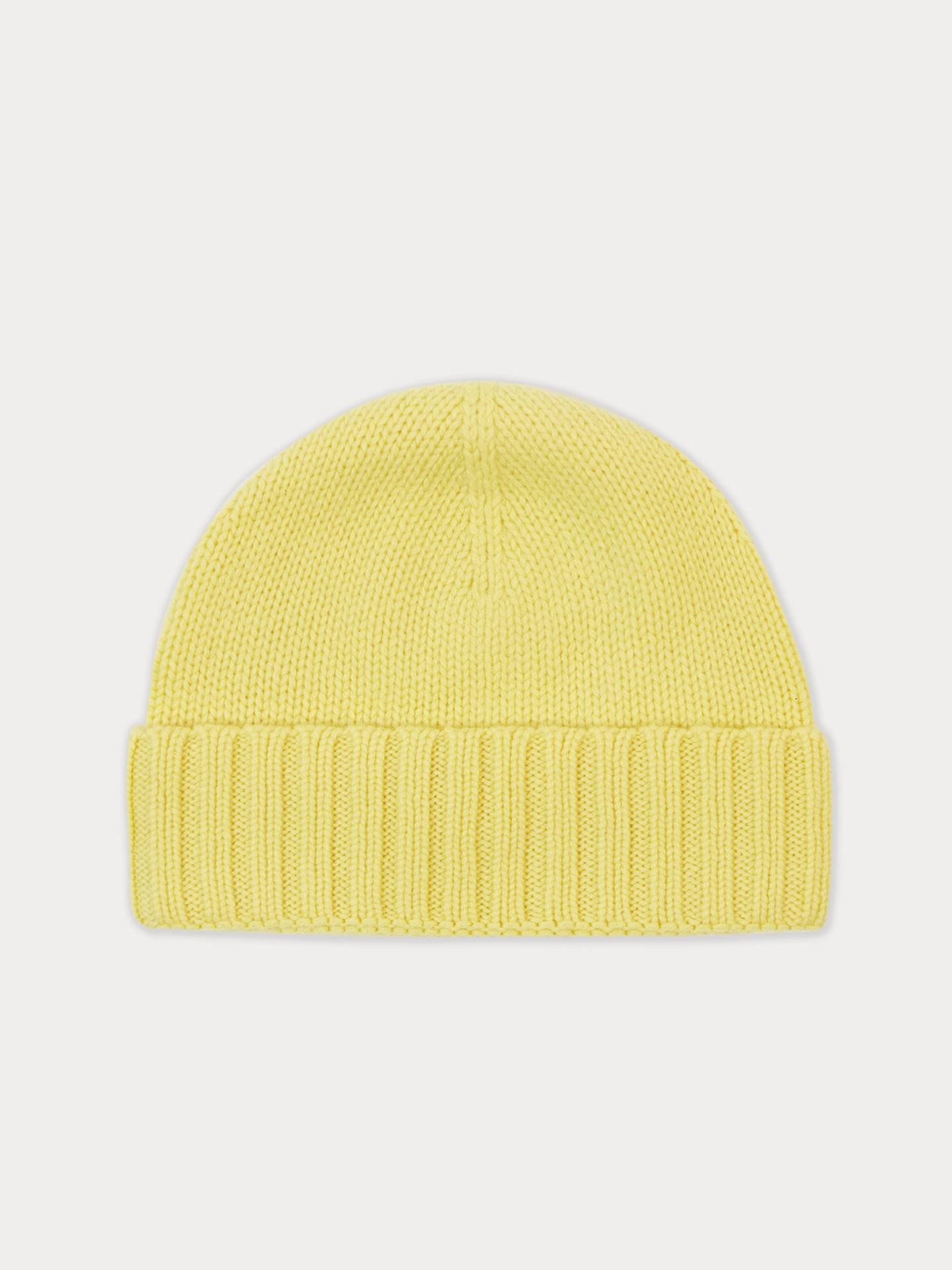 Unisex Kaschmir Rippenstrick-Mütze Yellow iris - Gobi Cashmere