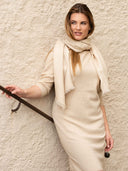 Unisex Kaschmir Leichter Webschal Beige - Gobi Cashmere