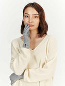 Damen Kaschmir Handschuhe Hellgrau - Gobi Cashmere #color_hellgrau