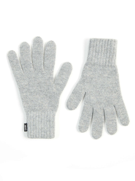 Damen Kaschmir Handschuhe Hellgrau - Gobi Cashmere