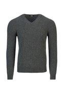Herren V-Ausschnitt Pullover Holzkohle | GOBI Cashmere