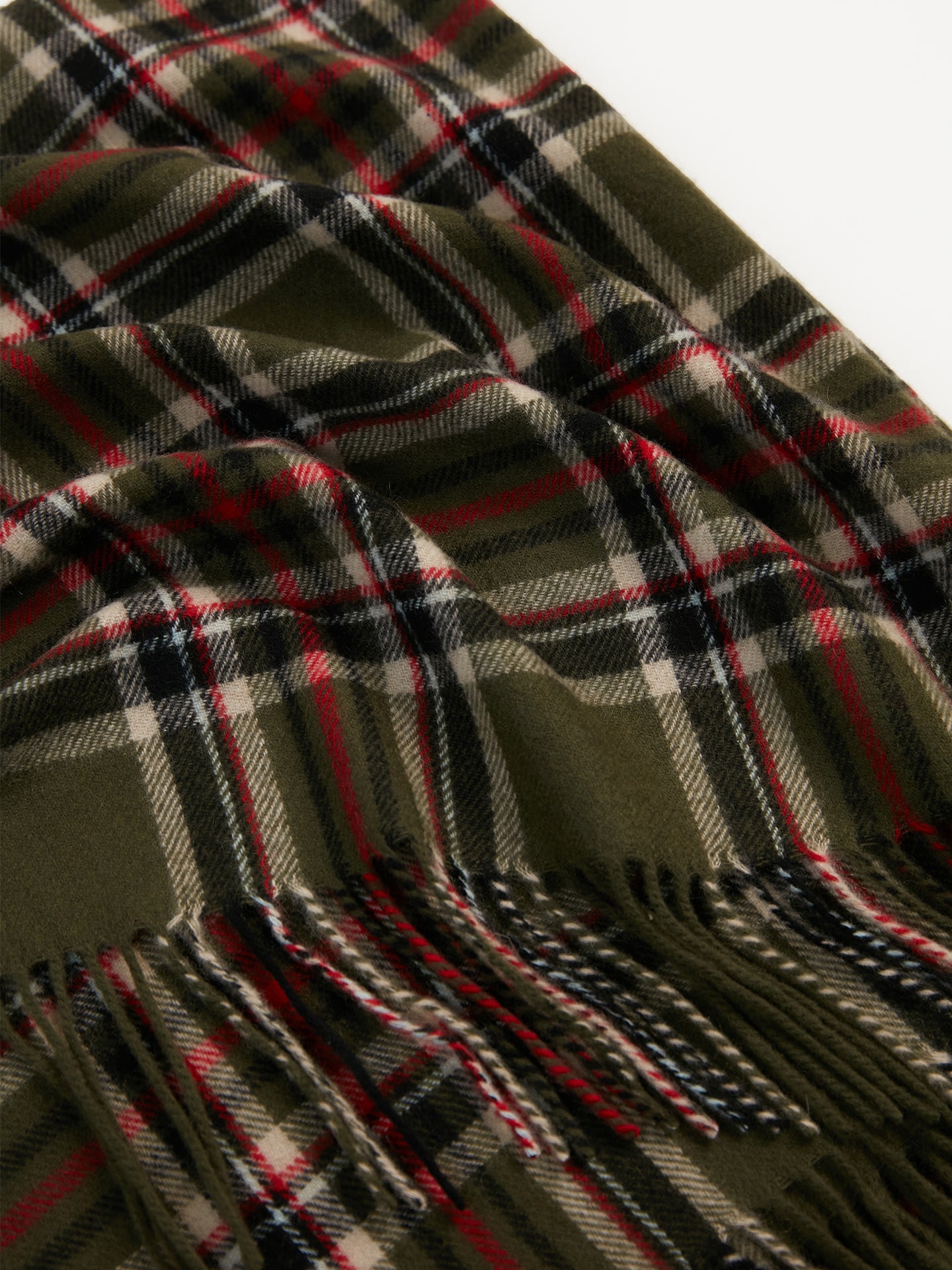 Damen Kaschmir Übergroßer Gewebter Schal Capulet Olive - Gobi Cashmere