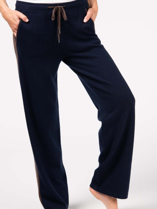 Women's Cashmere Lounge Pants navy -  Gobi Cashmere