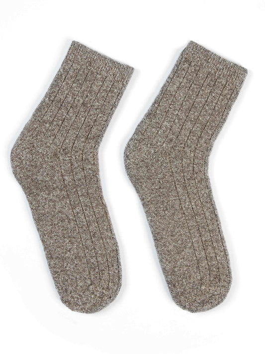 Unisex Kaschmir Rippenstrick-Socken Fungi - Gobi Cashmere