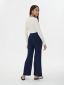 Damen Kaschmir Lässige Hose Marineblau - Gobi Cashmere