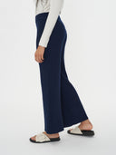 Damen Kaschmir Lässige Hose Marineblau - Gobi Cashmere