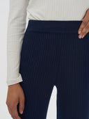 Damen Kaschmir Lässige Hose Marineblau - Gobi Cashmere