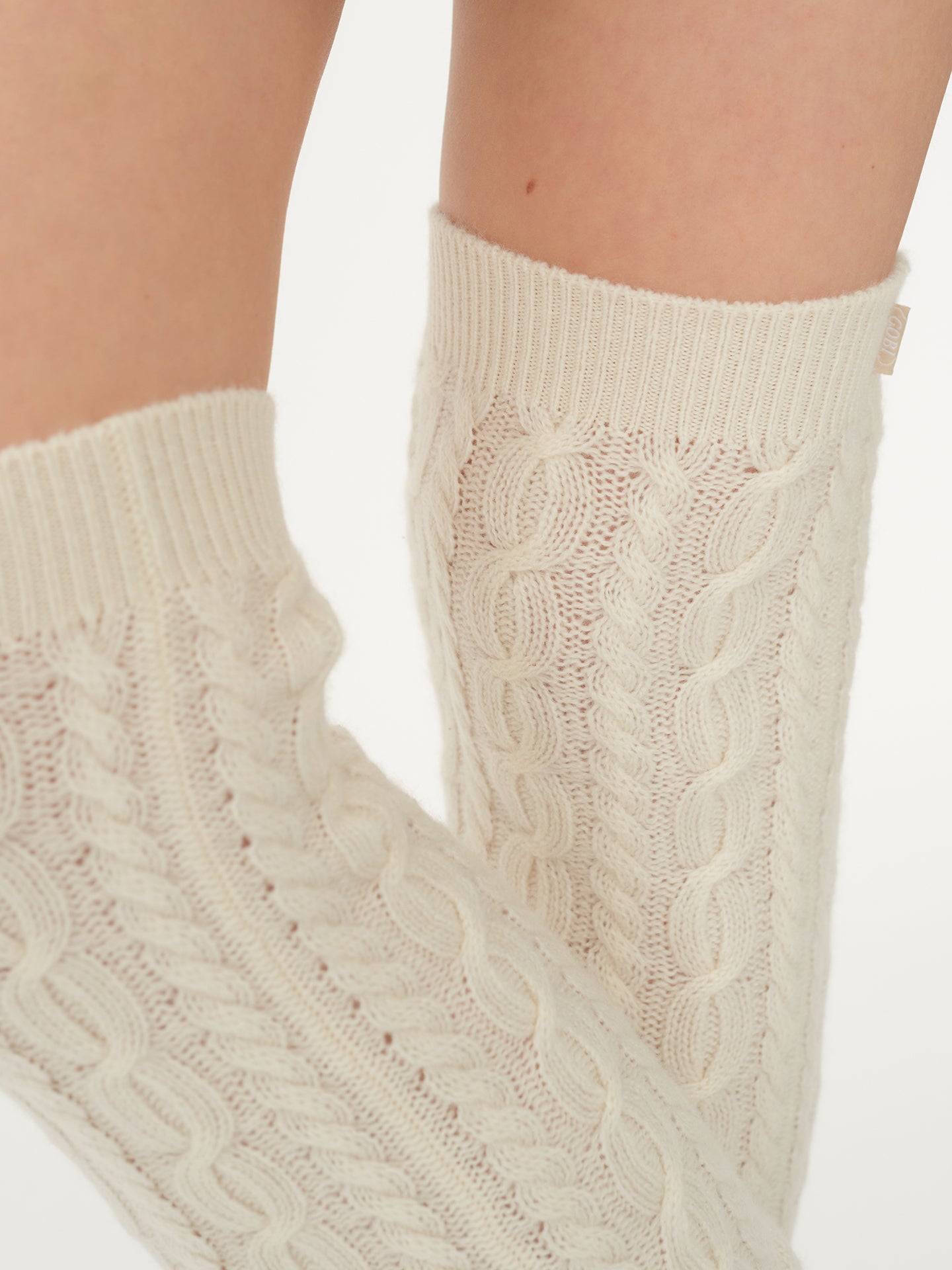 Unisex Beinwärmer Aus Kaschmir Gebrochenes Weiß - Gobi Cashmere
