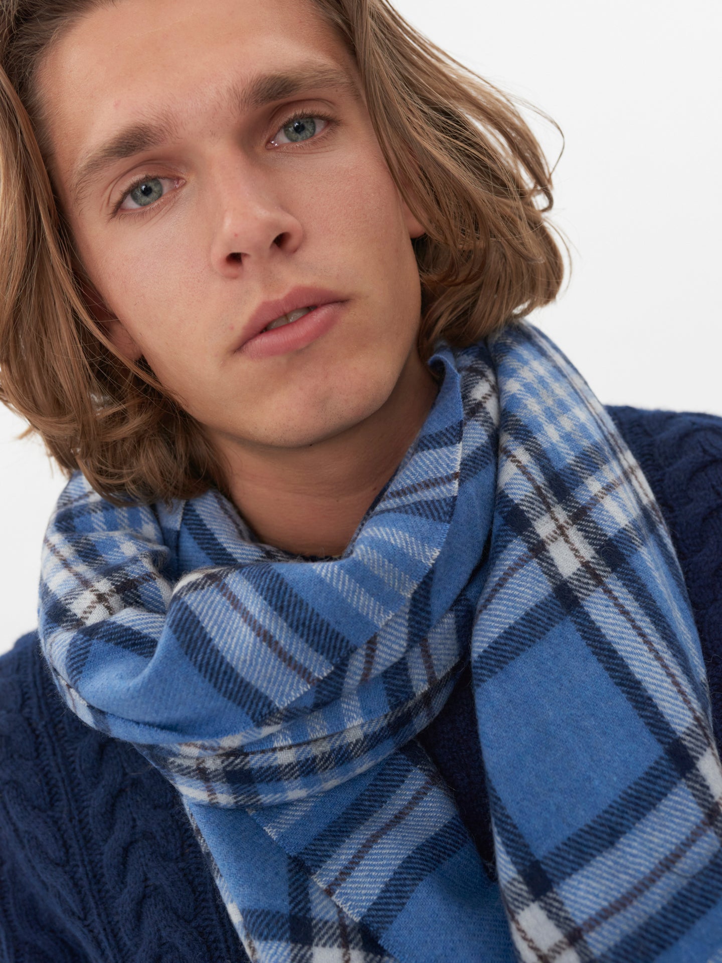 Herren Kaschmir Übergroßer Gewebter Schal Stellar - Gobi Cashmere