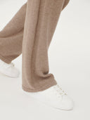 Damen Kaschmir Gerade Jogginghose Taupe - Gobi Cashmere