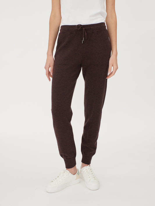 Damen Kaschmir Jogginghose Mit Bündchen Vineyard Wine - Gobi Cashmere