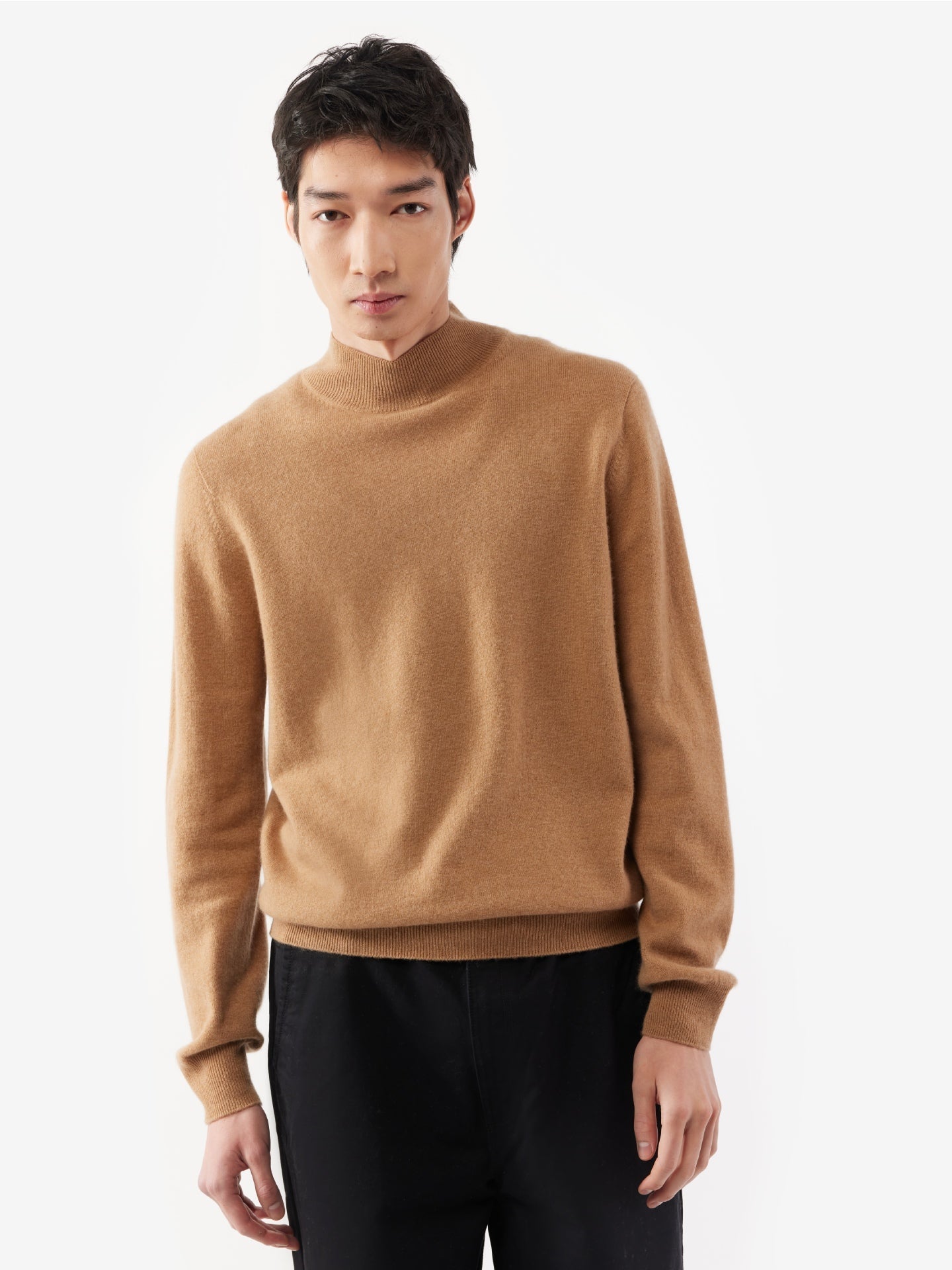 Herren Kaschmir Stehkragenpullover schaffell - Gobi Cashmere