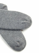 Unisex Kaschmir Trimmstrick-Socken Dim Gray - Gobi Cashmere