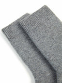 Unisex Kaschmir Trimmstrick-Socken Dim Gray - Gobi Cashmere