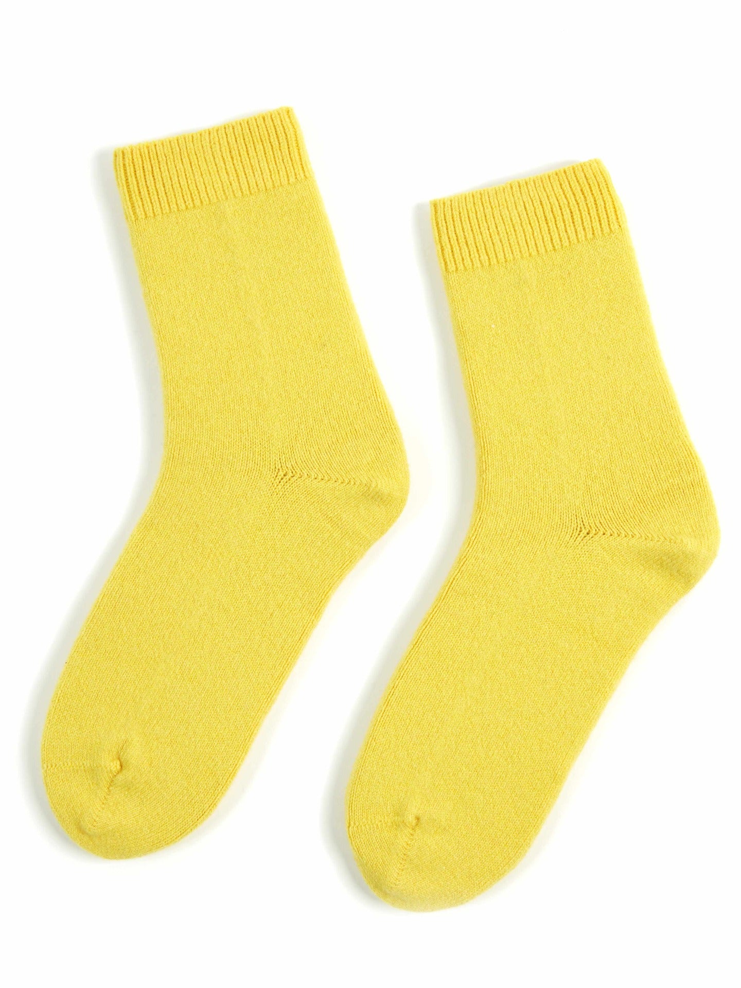 Unisex Kaschmir Trimmstrick-Socken Citronelle - Gobi Cashmere