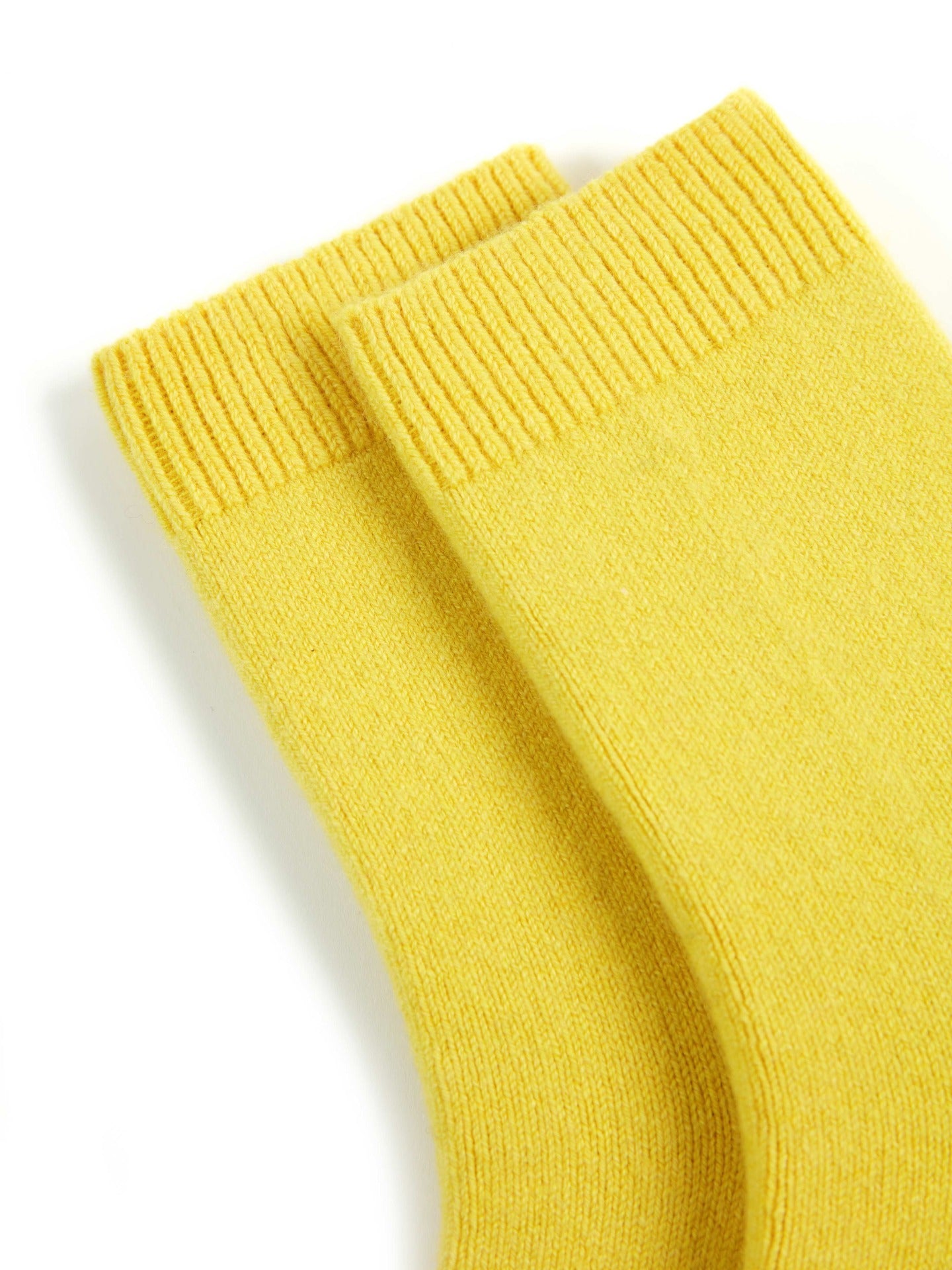 Unisex Kaschmir Trimmstrick-Socken Citronelle - Gobi Cashmere