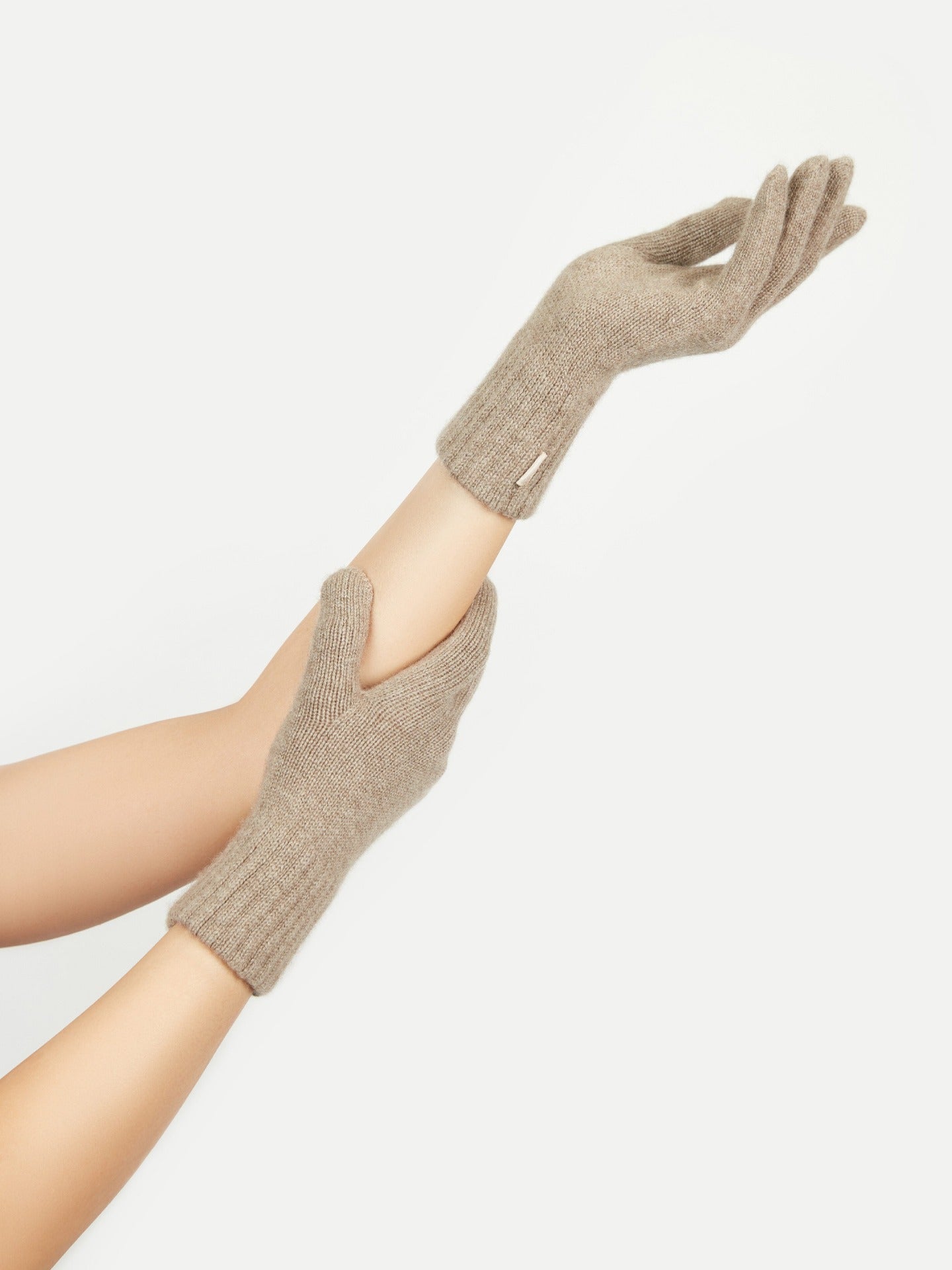 Damen Kaschmir Handschuhe Taupe - Gobi Cashmere