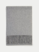 Unisex Kaschmir Schal Mit Fransen Grau - Gobi Cashmere