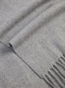 Unisex Kaschmir Schal Mit Fransen Grau - Gobi Cashmere