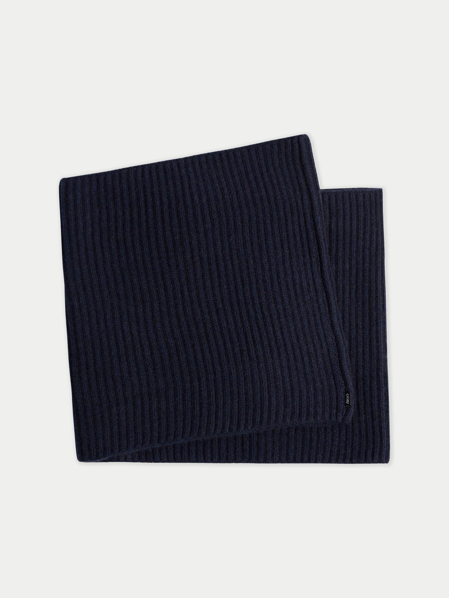 Damen Gerippter Loopschal Aus Kaschmir Peacoat - Gobi Cashmere