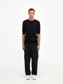 Herren T-Shirt Aus Seide Und Kaschmir Schwarz - Gobi Cashmere