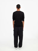 Herren T-Shirt Aus Seide Und Kaschmir Schwarz - Gobi Cashmere