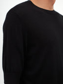 Herren T-Shirt Aus Seide Und Kaschmir Schwarz - Gobi Cashmere