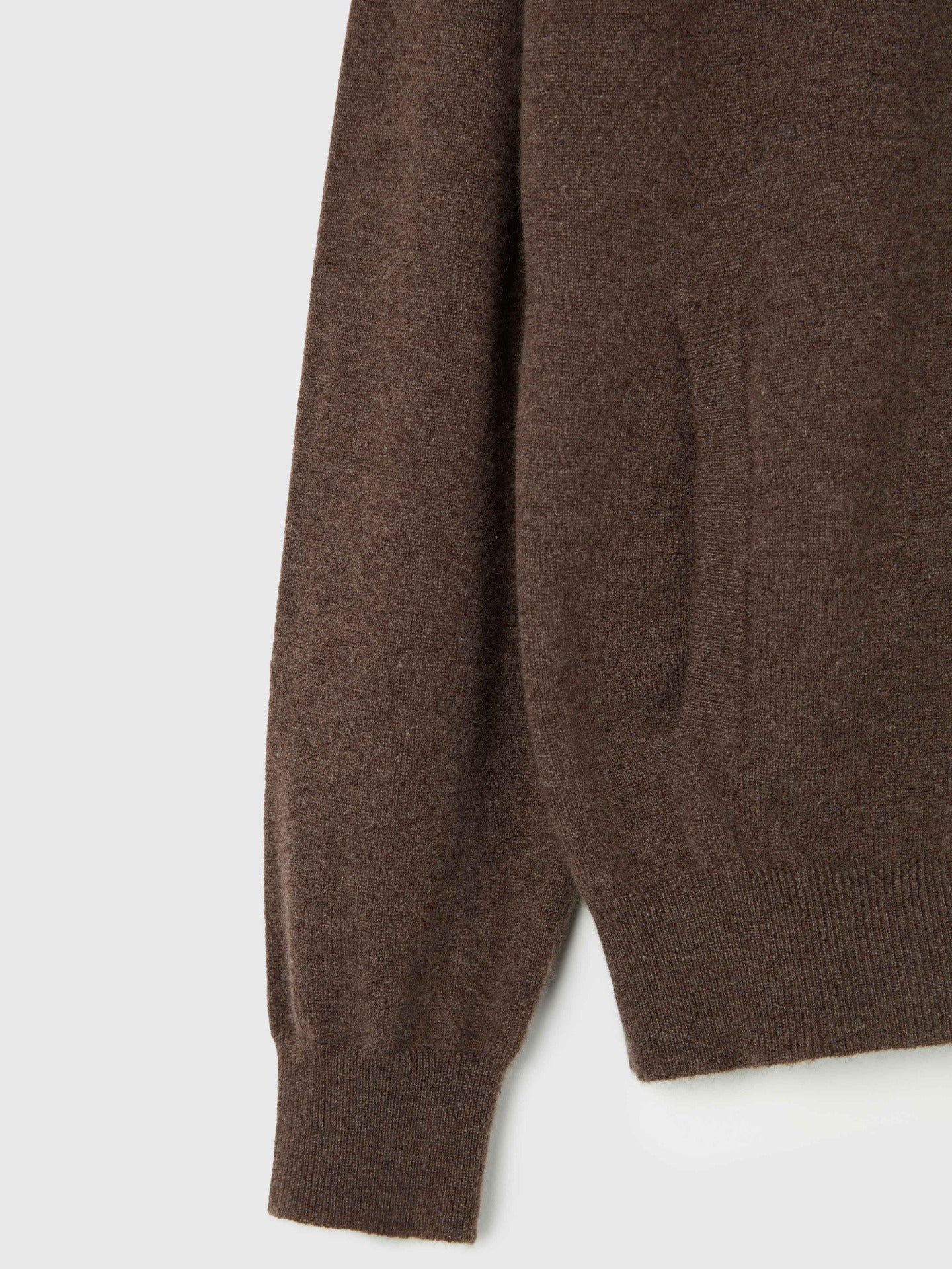 Herren Kaschmir Strickjacke Mit Reißverschluss Kakao - Gobi Cashmere