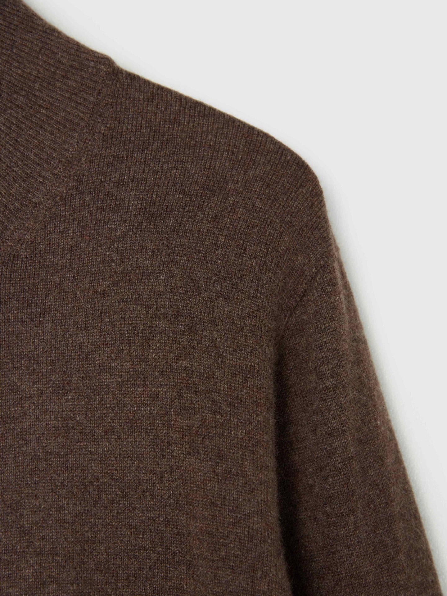 Herren Kaschmir Strickjacke Mit Reißverschluss Kakao - Gobi Cashmere