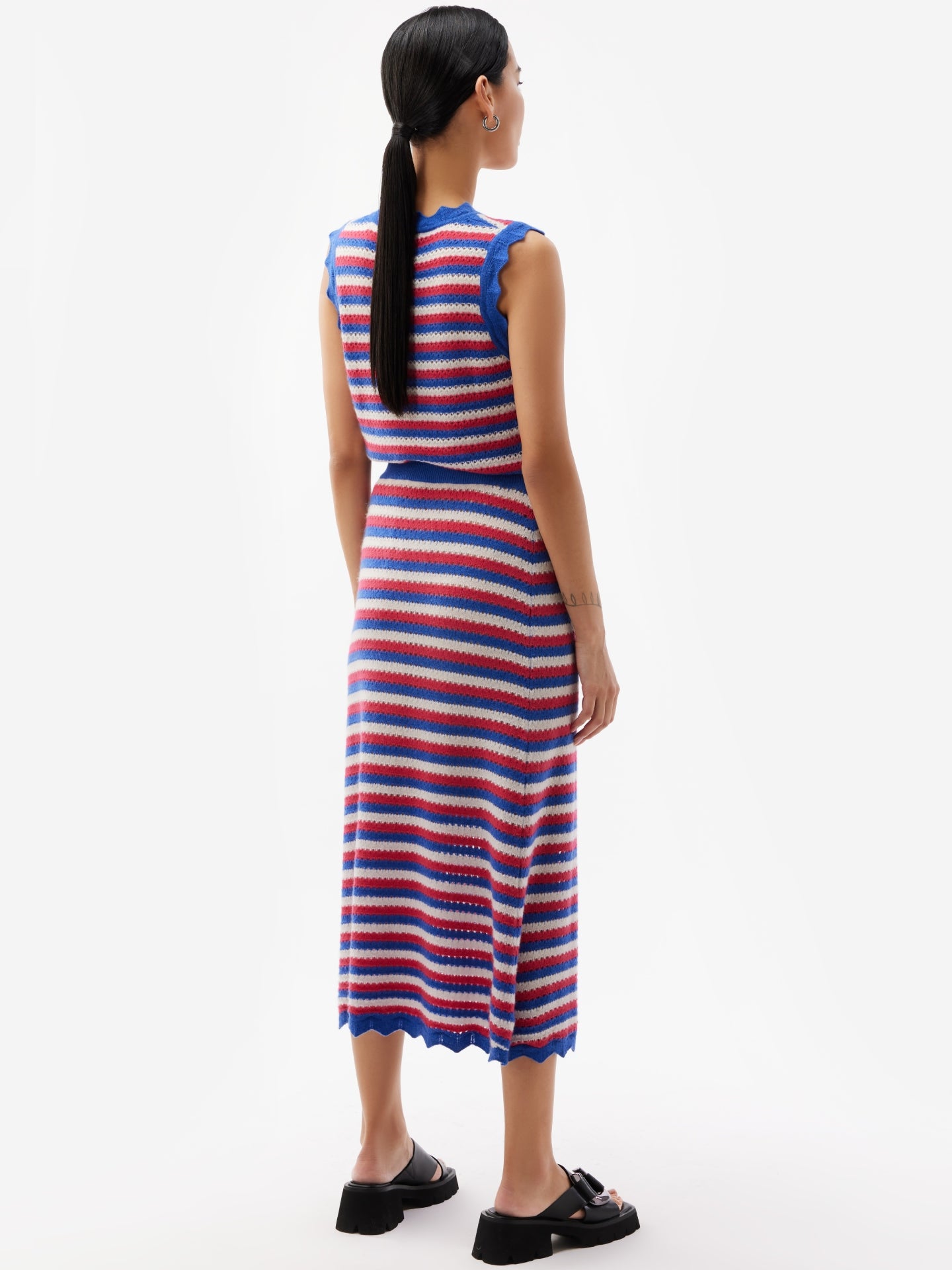 Kaschmir Midirock Strong Blue - Gobi Cashmere