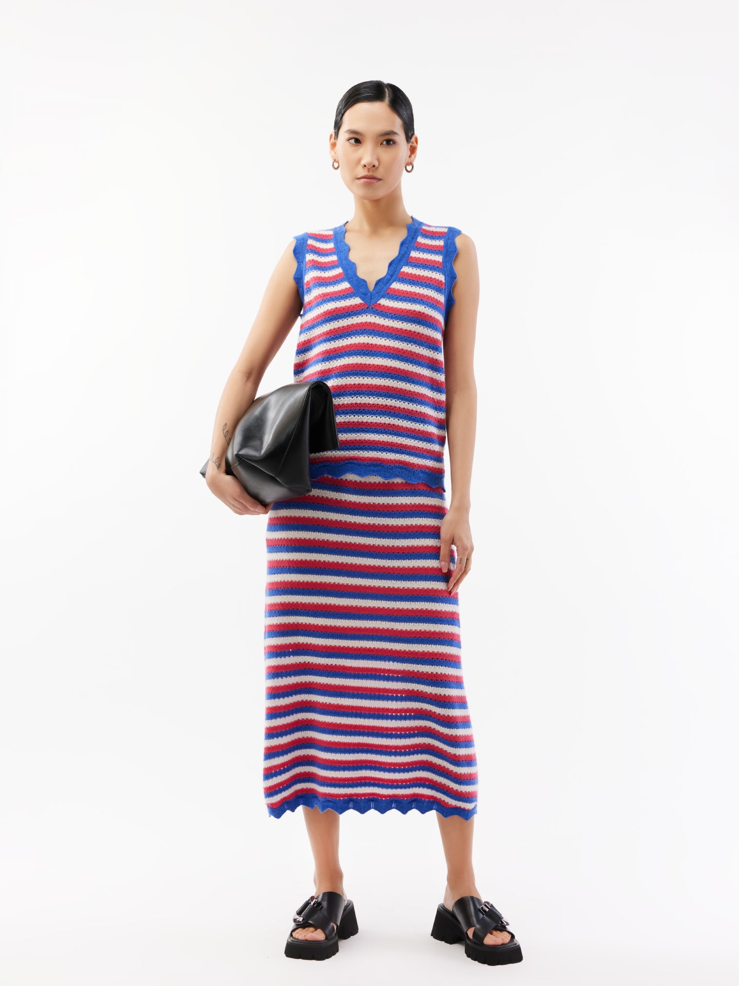 Kaschmir Midirock Strong Blue - Gobi Cashmere