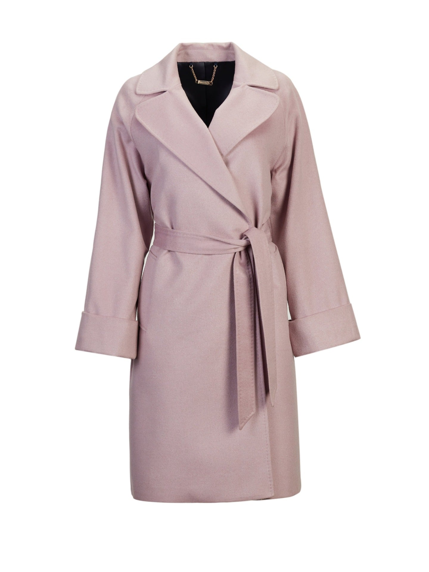 Damen Kaschmir Mantel Mit Eingekerbtem Reverskragen Orchidee Hush - Gobi Cashmere