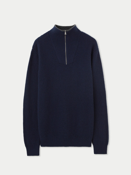Herren Polo Aus Kaschmir Marineblau - Gobi Cashmere